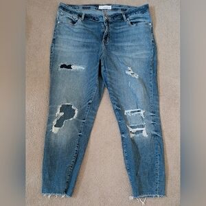 Distressed Blue Women's Jeans